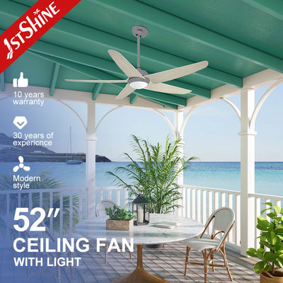 Dekoratif Indoor LED Ceiling Fan 6 Speed Nordic Style 52 Inch