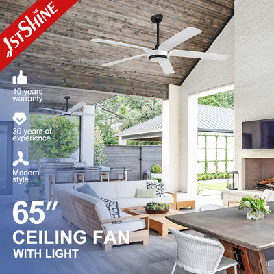 65 Inch Modern LED Ceiling Fan DC Motor Besar Volume Udara Tinggi ABS Blade