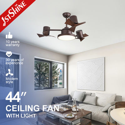 Kipas Angin Langit-langit LED Dekoratif Kamar Tidur Modern 44 inci dengan Remote Control dan Motor AC