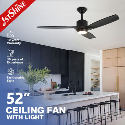 Harga bagus 52 Inch Solid Wood DC Pure Copper Remote Ceiling Fan Light Lampu Solusi Layanan on line