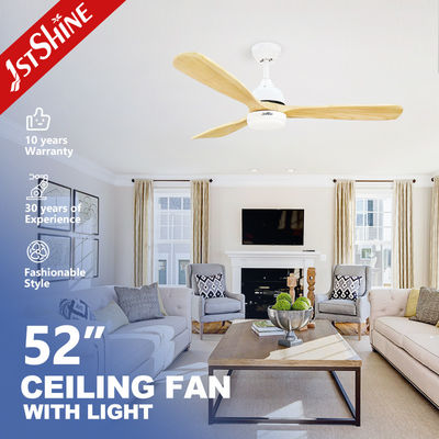 OEM Dimmable LED Ceiling Fan Energy Saving 220V DC Motor Tembaga