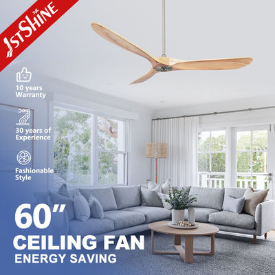 Modern Simple 1stshine Ceiling Fan with Original Wood Blade and 6 Speed Remote Control