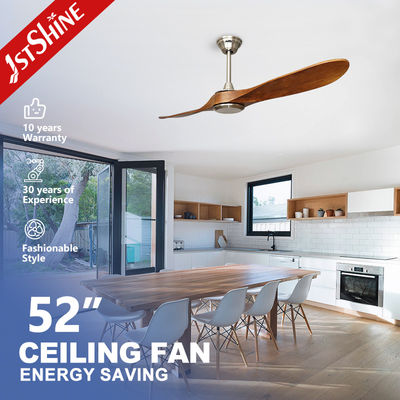 Harga bagus 6 Kecepatan Low Noise DC Motor Ceiling Fan Dengan 2 Blade Kayu Solid on line