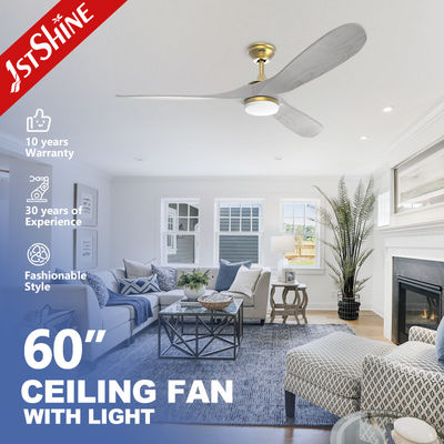 Easy Installation and Cool Function 1stshine LED Ceiling Fan with Solid Wood Design