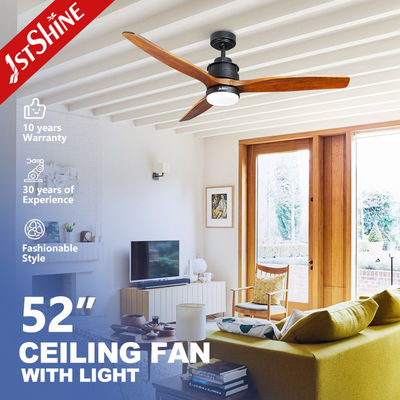 Kipas Angin Langit-Langit LED Remote Hemat Daya 220V 52 Inci Pilihan 5 Kecepatan