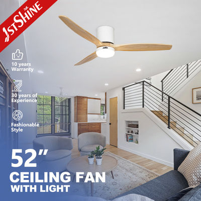 Harga bagus 52 Inch Wooden Blades LED Lighting Ceiling Fan dengan Remote Control Switch Style on line
