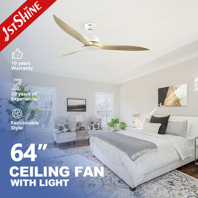 Kipas Angin Langit-Langit 1stshine Gaya Modern dengan Remote Control dan Bilah Kayu Solid Angin Alami