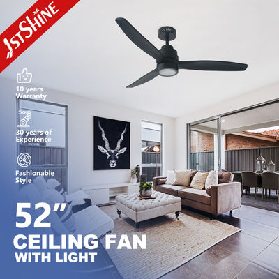 Harga bagus Remote Control 220V 50HZ 6 Speed LED Ceiling Fan Dengan 3 Pisau Kayu on line