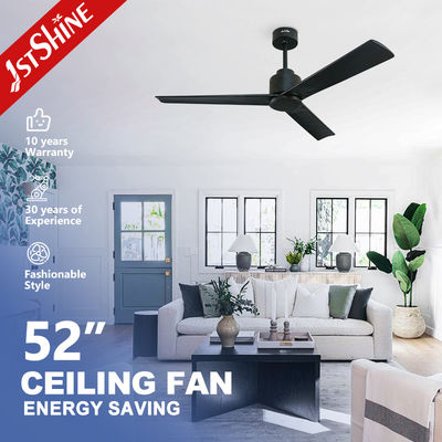 Harga bagus Fan Langit-langit Kayu Solid Hitam Kontemporer 52 