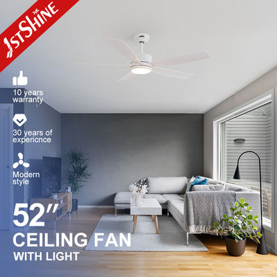Harga bagus Modern White Ceiling Fan With Light For Living Room ABS blade on line