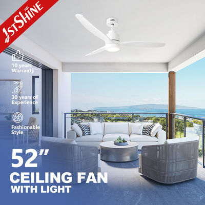 Kipas Angin Langit-Langit 2in1 52 Inci Dengan Lampu Bilah Kayu Solid Kipas Angin Langit-Langit Modern untuk Ruang Tamu dan Kamar Tidur
