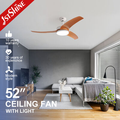 Kipas Angin Langit-Langit Modern 52 Inci Dengan Lampu Dan Motor DC Untuk Kamar Tidur