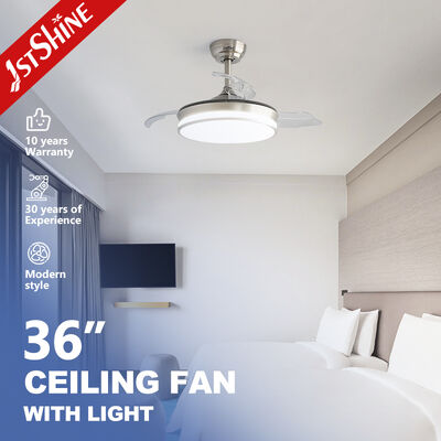 Kipas Angin Langit-Langit yang Dapat Ditarik 36 Inci dengan Lampu yang Dapat Diredupkan dan Bilah yang Dapat Dilipat untuk Kamar Tidur atau Kantor
