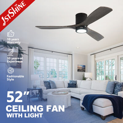 Harga bagus 52 Inch Solid Wood Blades Ceiling Fan dengan Flush Mount Design dan Remote Control on line