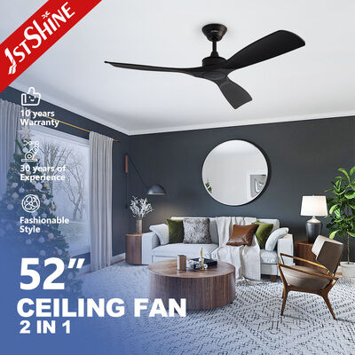 Harga bagus 52 Inch ABS Blades DC Motor 2IN1 Ceiling Fan Dengan atau Tanpa Lampu On line